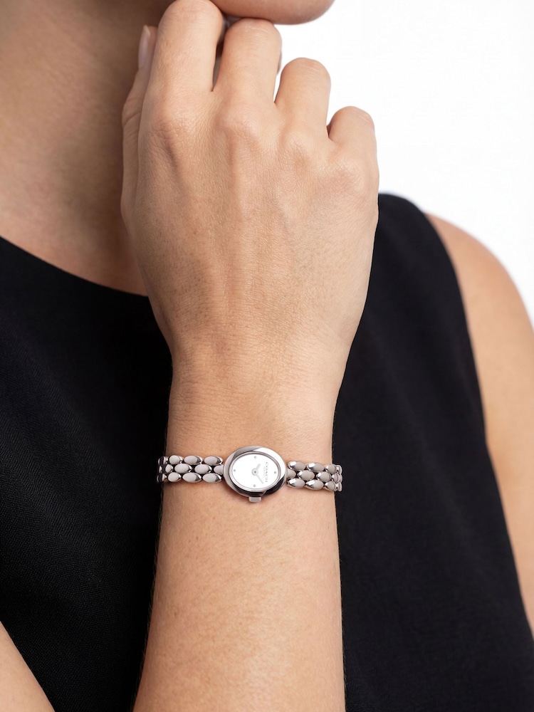 COACH Silver Sammy Mini  Stainless Steel Bracelet Watch - Image 4 of 4