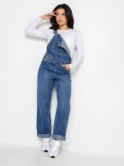 PixieGirl Petite Blue Denim 100% Cotton Dungarees - Image 1 of 4
