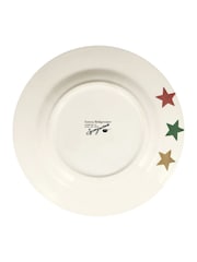 طبق عشاء متوسط الحجم بطبعة نجوم باللون الأحمر والأخضر والذهبي من Emma Bridgewater - Image 3 of 3