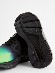 Green/Black Elastic Lace Trainers - Image 3 of 5