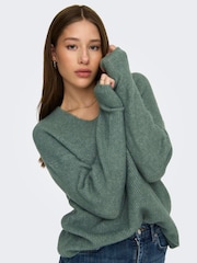 ONLY Light Green Cosy V-Neck Pullover Knit Jumpers - Image 5 of 7