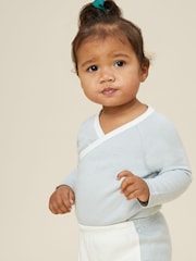 MORI Cotton & Bamboo Long Sleeve Kimono Bodysuit - Image 2 of 3