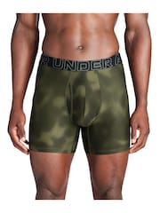 Under Armour Dark Green Performance Tech Printed Boxers 3 Pack - Image 2 of 3