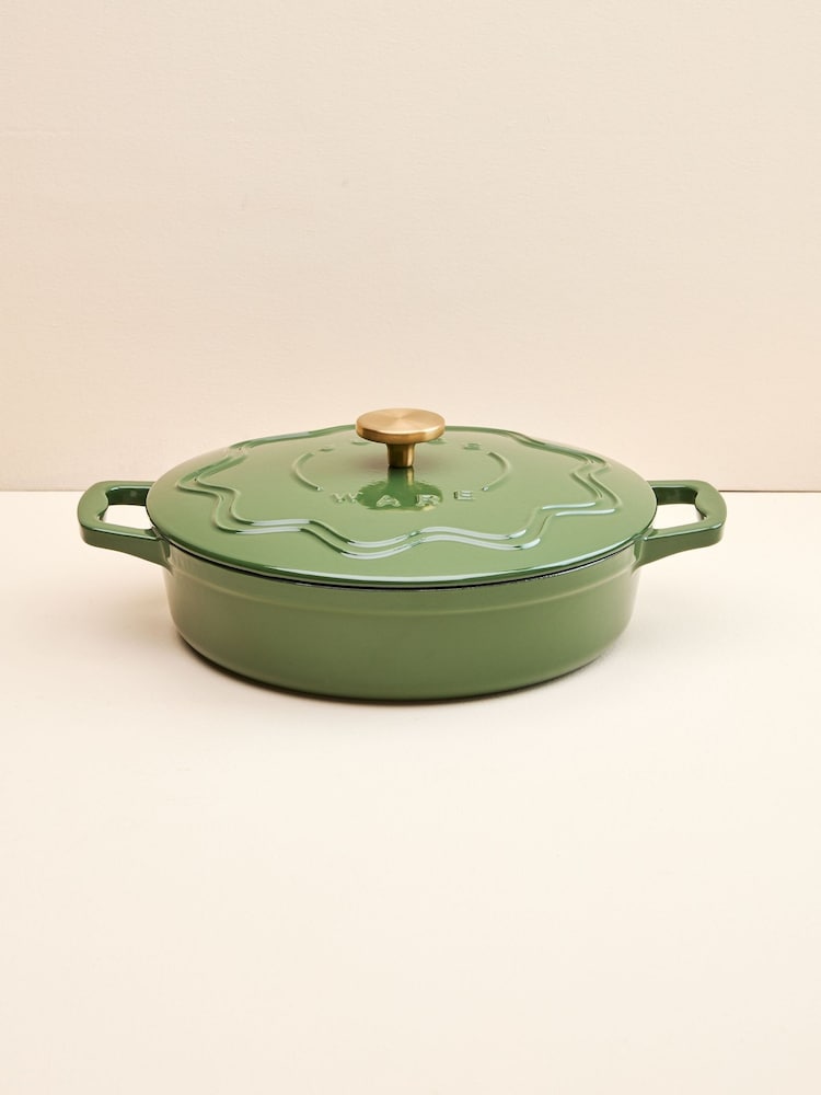 Judge Green 28cm Enamelled Cast Iron Shallow Casserole - Image 1 of 6 Judge Green 28cm Enamelled Cast Iron Shallow Casserole - Image 1 of 6
