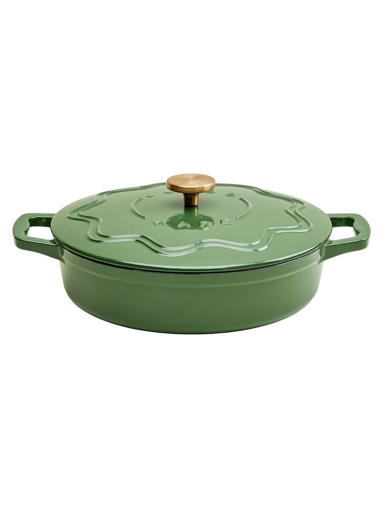 Judge Green 28cm Enamelled Cast Iron Shallow Casserole - Image 6 of 6 Judge Green 28cm Enamelled Cast Iron Shallow Casserole - Image 6 of 6