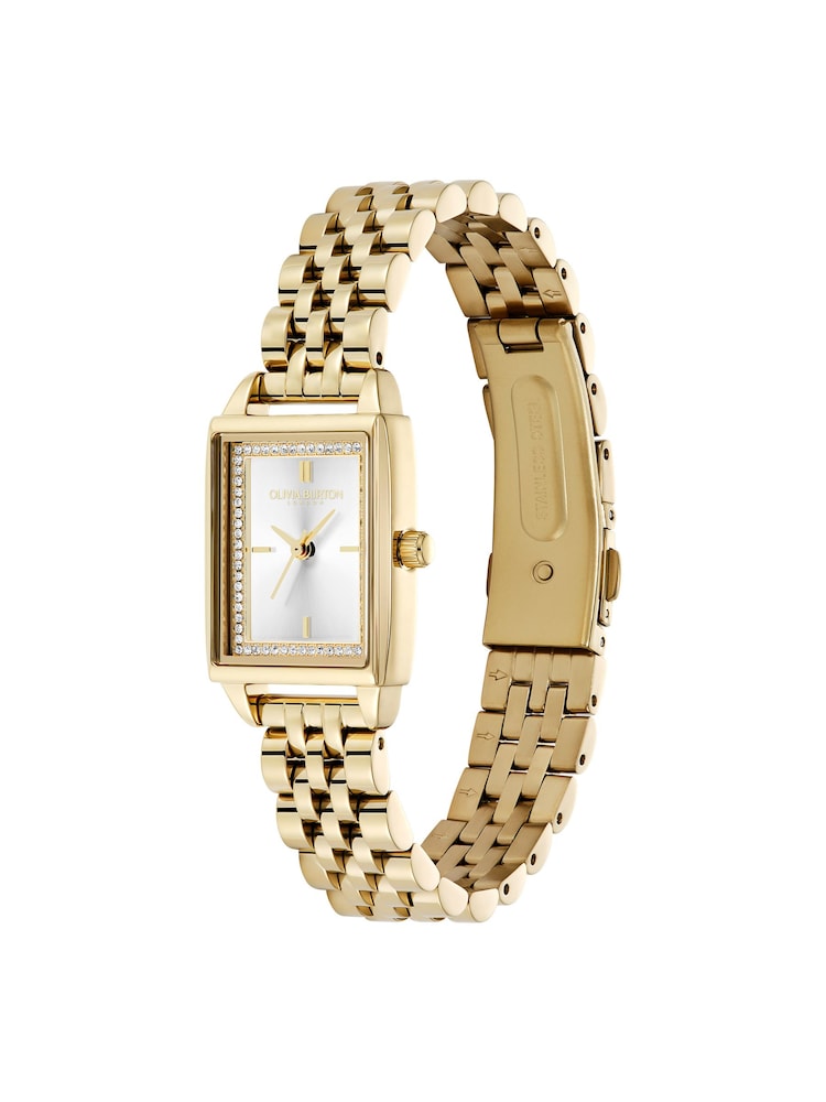 Olivia Burton Gold Tone 21mm Townhouse Gold IP White Dial Watch - Image 2 of 4