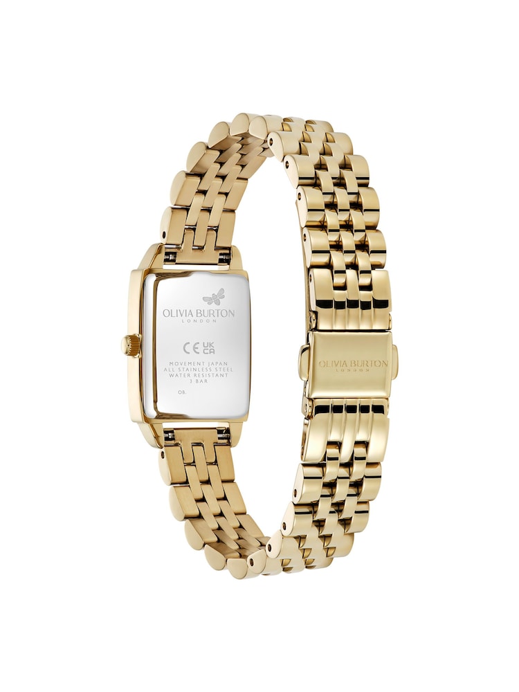 Olivia Burton Gold Tone 21mm Townhouse Gold IP White Dial Watch - Image 4 of 4