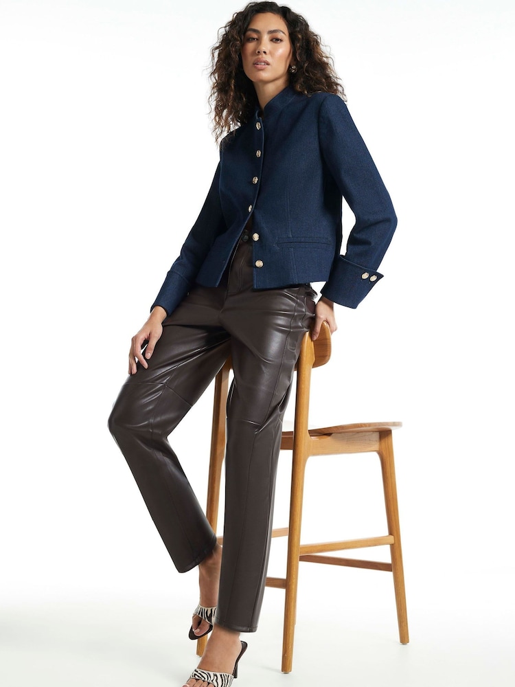 River Island Clean Waistband Barrel Leg Trousers - Bilde 2 av 4