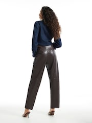 River Island Clean Waistband Barrel Leg Trousers - Bilde 4 av 4