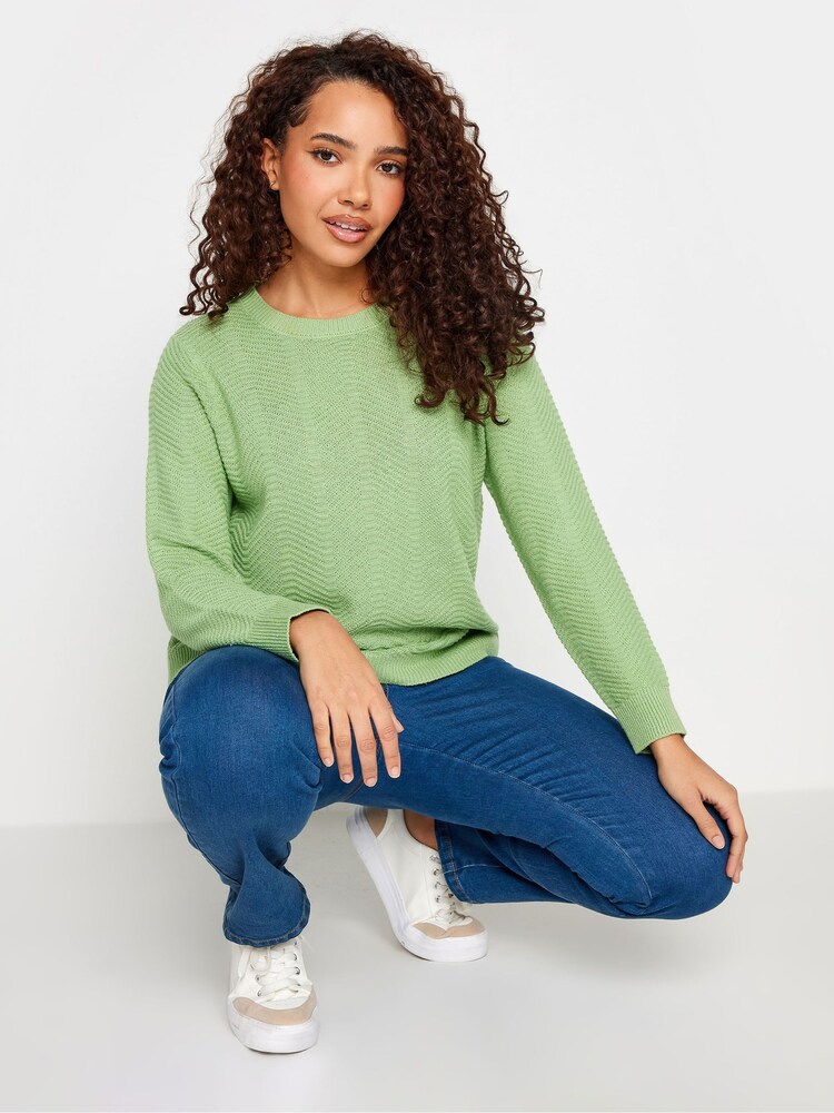 M&Co Green Petite Petite Knitted Jumper - Image 1 of 1 M&Co Green Petite Petite Knitted Jumper - Image 1 of 1