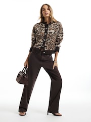 سترة كارديغان بطبعة جلد فهد من River Island - صورة 3 من 4