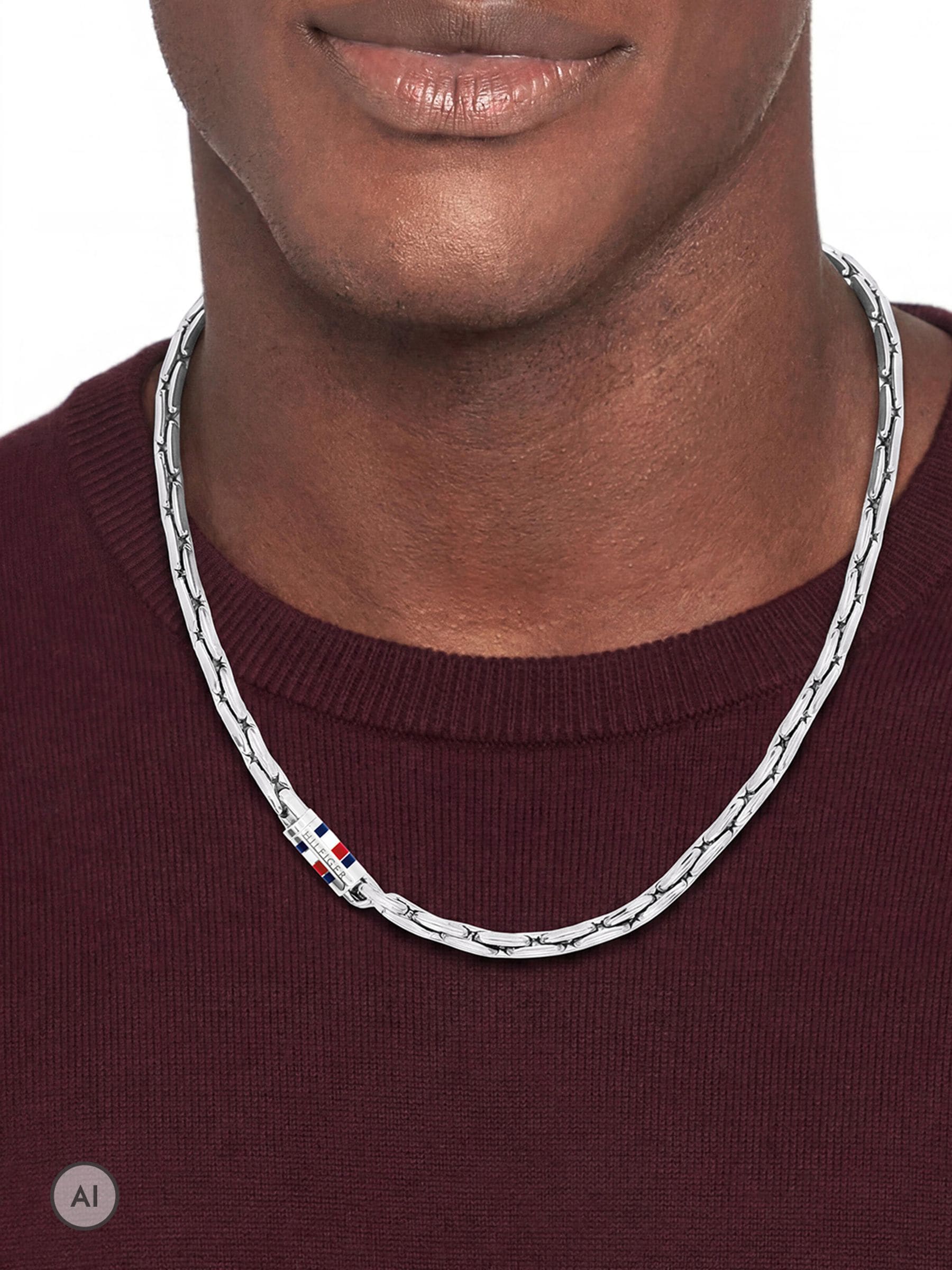 Tommy Hilfiger Men's Silver Chain Necklace - Image 2