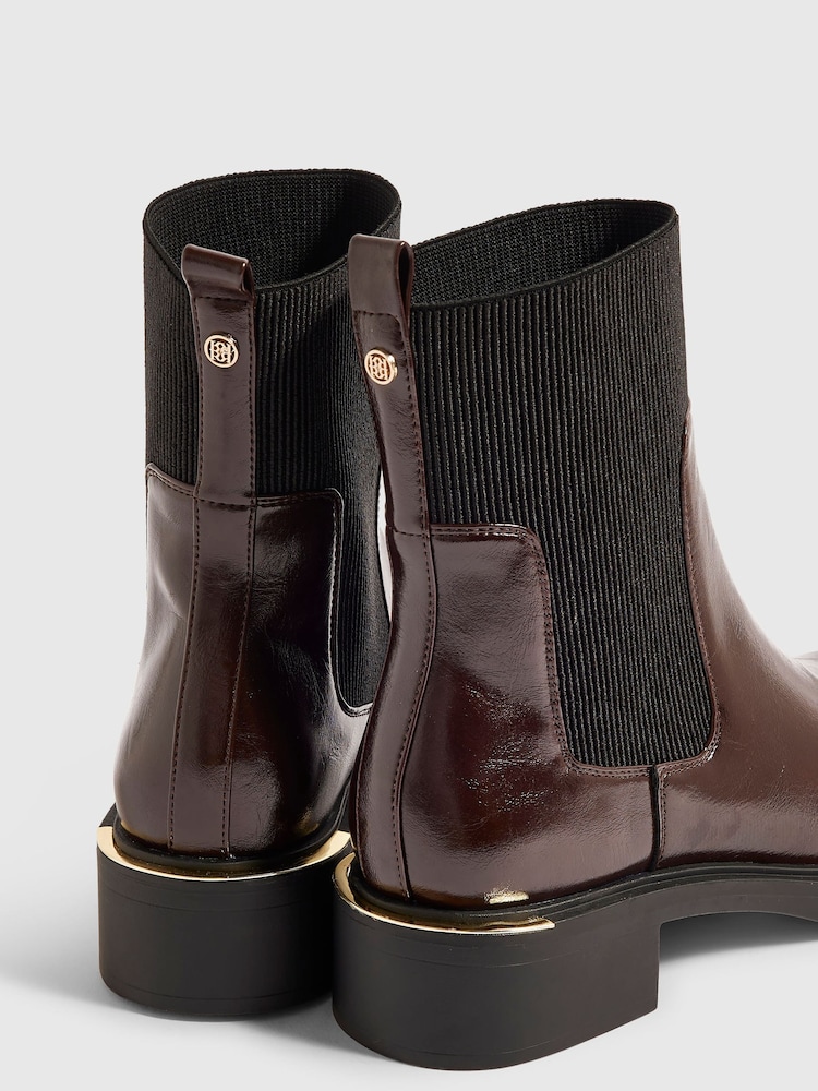 River Island Red Ankle Boots - Image 5 of 5