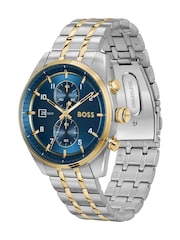 BOSS Grey Skytraveller Bi Colour Chronograph Watch - Image 3 of 6
