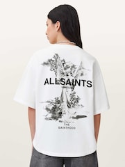 לבן - Allsaints חולצת טי, דגם Guardian Amelie - תמונה 2 מתוך 8