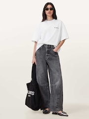 לבן - Allsaints חולצת טי, דגם Guardian Amelie - תמונה 6 מתוך 8