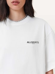 לבן - Allsaints חולצת טי, דגם Guardian Amelie - תמונה 7 מתוך 8