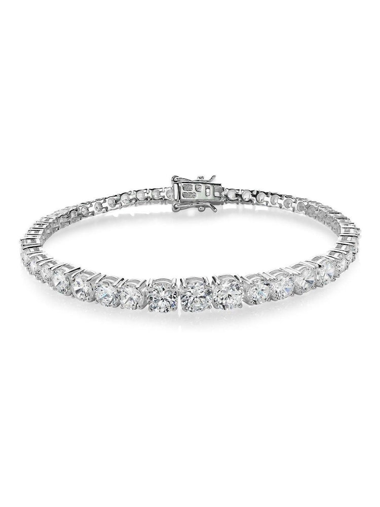 Beaverbrooks Sterling Silver Cubic Zirconia Bracelet - Image 2 of 3