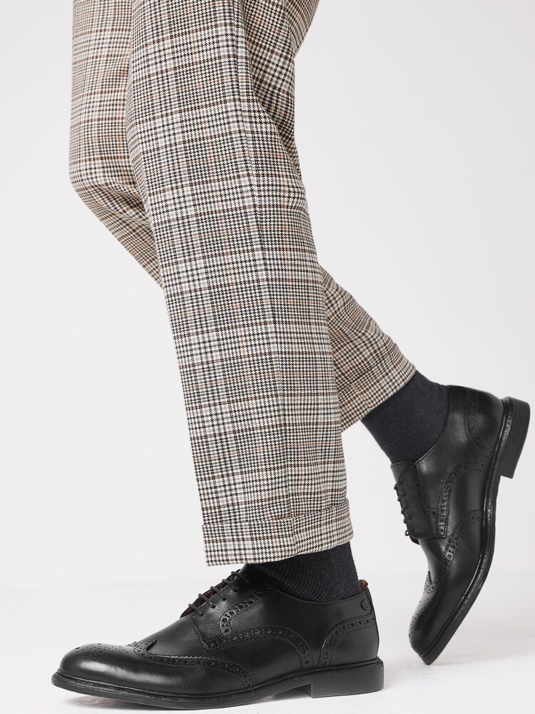 Black Brogue Shoes - Image 1 of 6