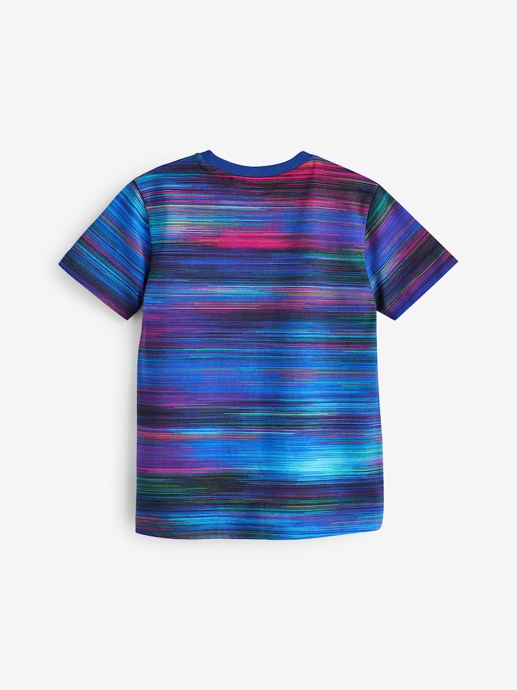 Blue purple All-Over Print Short Sleeve T-Shirt (3-16yrs) - Image 2 of 3 Blue purple All-Over Print Short Sleeve T-Shirt (3-16yrs) - Image 2 of 3