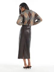 River Island Purple Purple Pencil Midi Skirt - Image 2 of 4