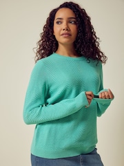 M&Co Green Knitted Jumper - Image 1 of 5