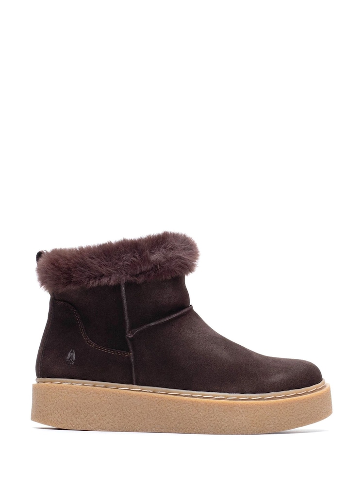Hush Puppies Chocolate Brown Becca Ankle Boots - Image 1 of 4