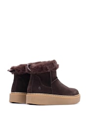 Hush Puppies Chocolate Brown Becca Ankle Boots - Image 3 of 4