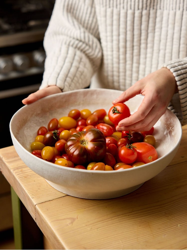 Stellar Soft White Mylor Stoneware Serving Bowls - Image 1 of 5