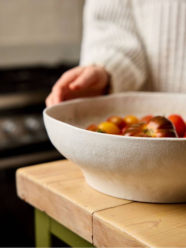 Stellar Soft White Mylor Stoneware Serving Bowls - Image 2 of 5