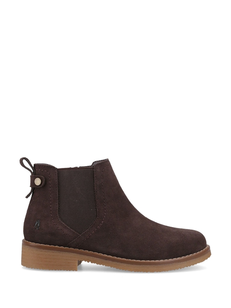 Hush Puppies Brown Maddy Wide Boots - Image 1 of 4