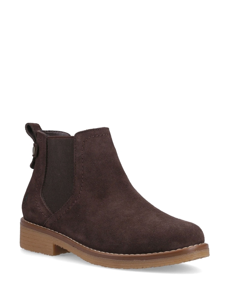 Hush Puppies Brown Maddy Wide Boots - Image 2 of 4
