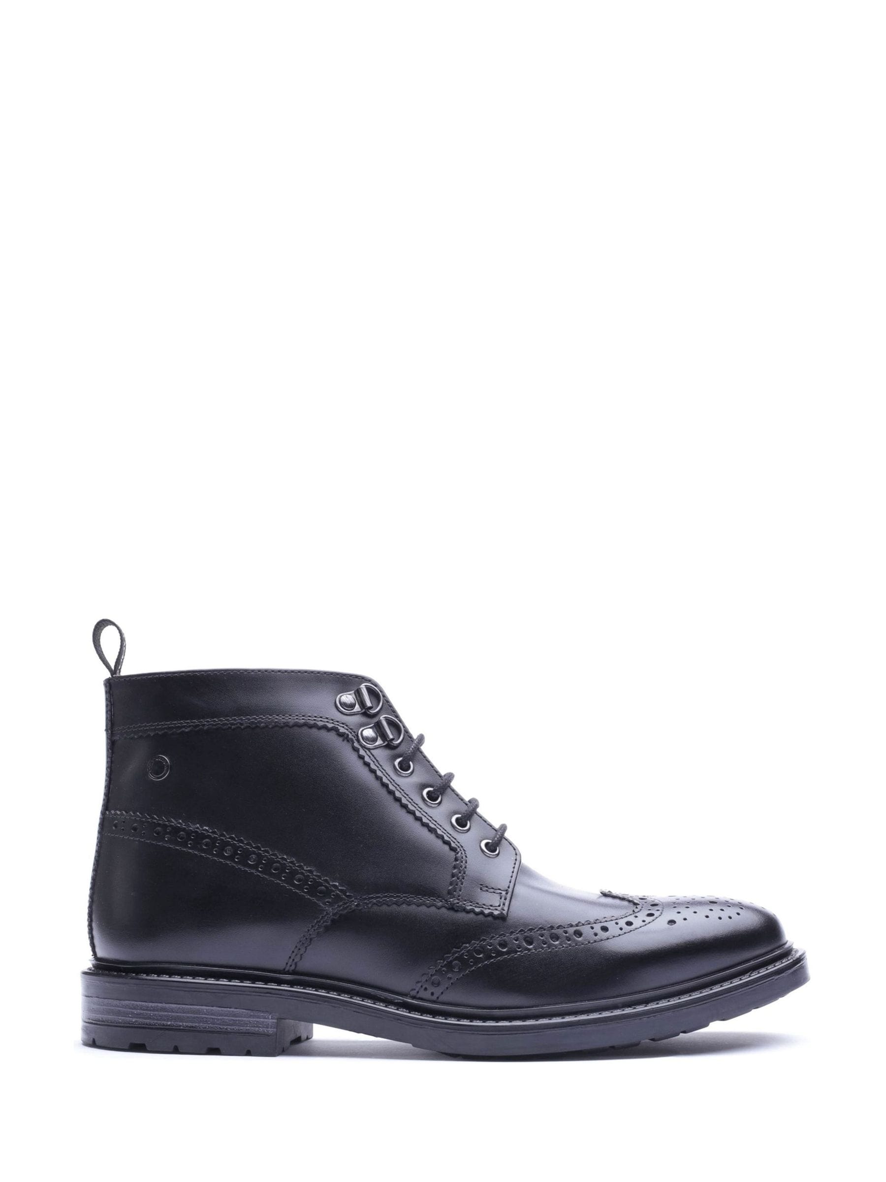 Base London Men's Porter Leather Toe Cap Chukka Boots - Black - Size 12 (46) - Image 3