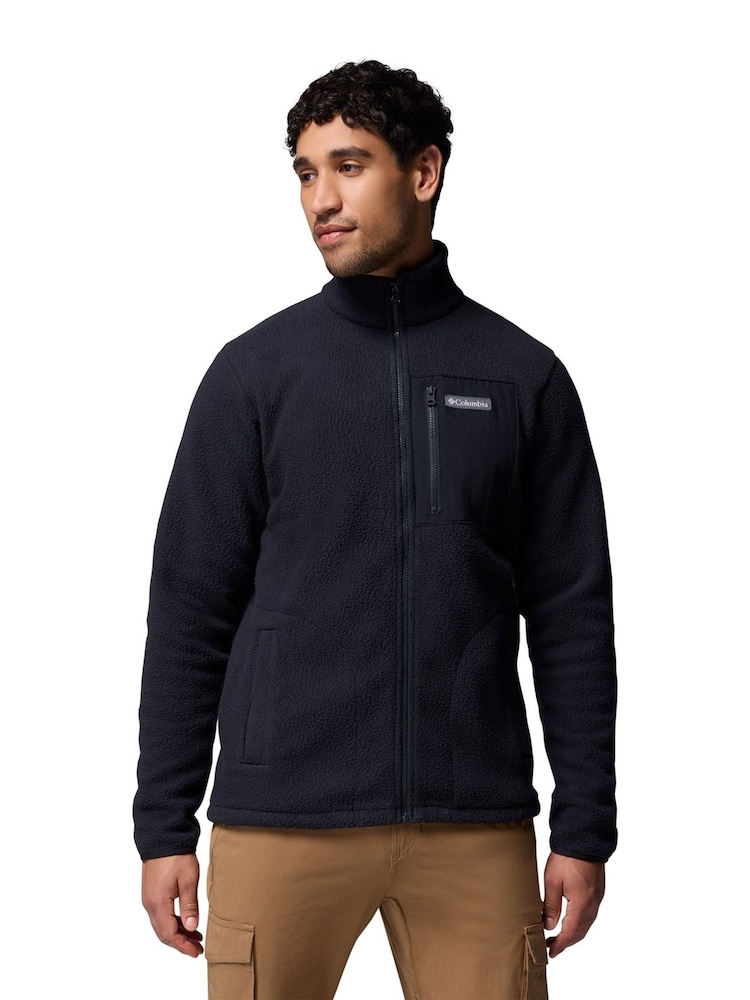 Columbia Black Jasper Ridge Pebbled Full Zip Fleece - Image 1 of 4 Columbia Black Jasper Ridge Pebbled Full Zip Fleece - Image 1 of 4