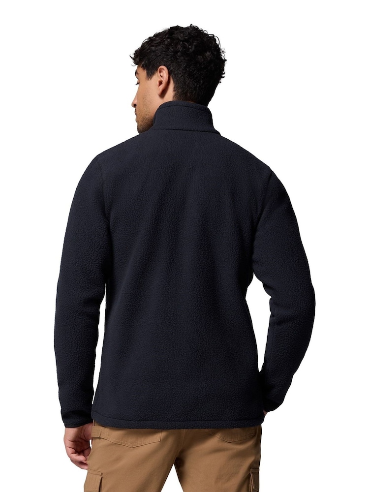 Columbia Black Jasper Ridge Pebbled Full Zip Fleece - Image 2 of 4 Columbia Black Jasper Ridge Pebbled Full Zip Fleece - Image 2 of 4