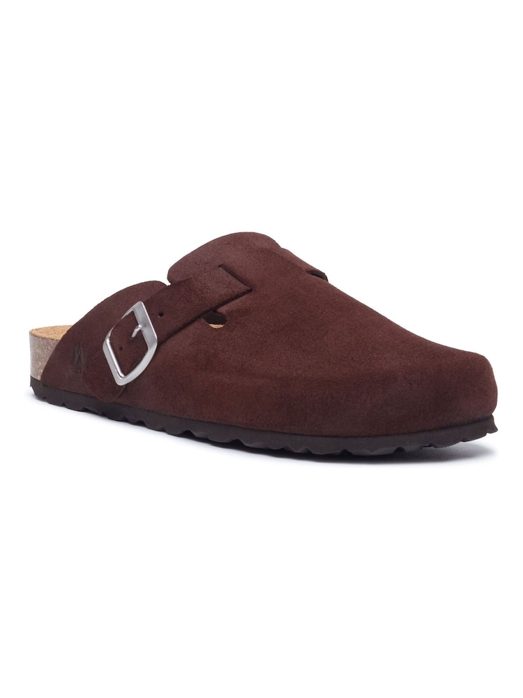 Hush Puppies Brown Bailey Closed Toe Mules - Image 2 of 5 Hush Puppies Brown Bailey Closed Toe Mules - Image 2 of 5