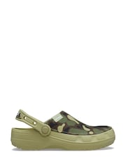 Crocs Green Classic Crafted Camo Clogs - Image 1 of 6