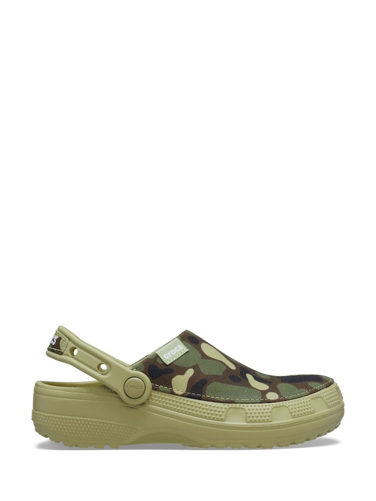 Crocs Green Classic Crafted Camo Clogs - Image 1 of 6 Crocs Green Classic Crafted Camo Clogs - Image 1 of 6