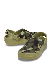 Crocs Green Classic Crafted Camo Clogs - Image 4 of 6