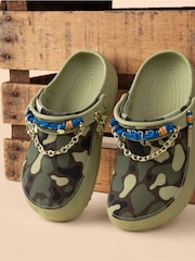Crocs Green Classic Crafted Camo Clogs - Image 6 of 6