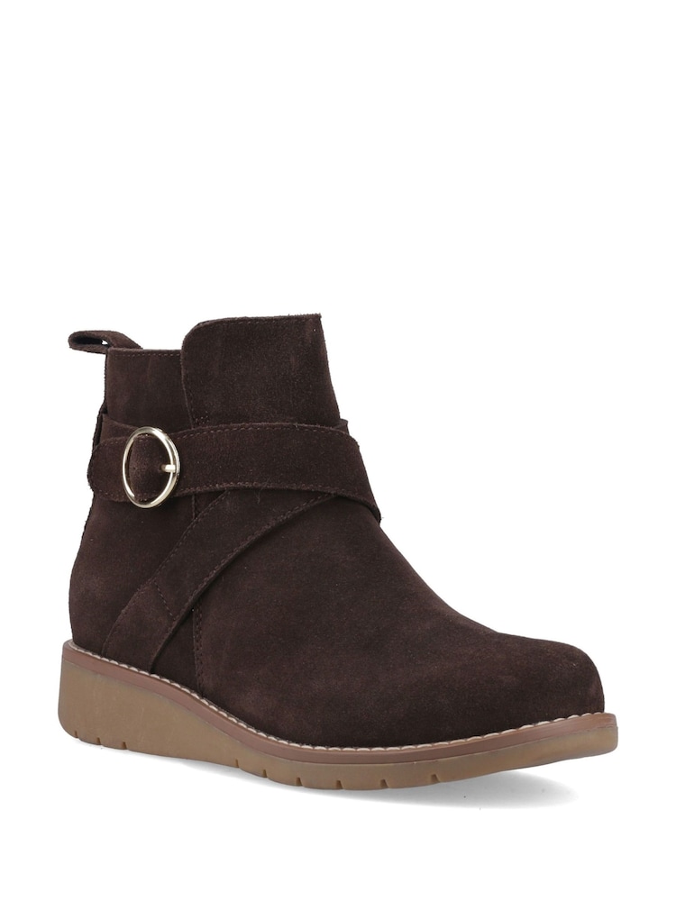 Brun - Hush Puppies Lyra Buckle-stövlar - Bild 2 av 4