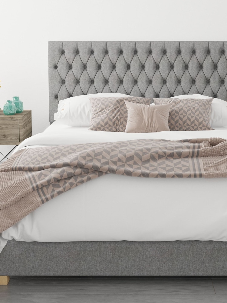 Aspire Furniture Grey Monroe End Lift Ottoman Storage Bed - Image 2 of 6