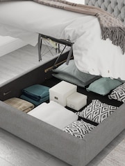 Aspire Furniture Grey Monroe End Lift Ottoman Storage Bed - Image 4 of 6