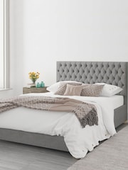 Aspire Furniture Grey Monroe End Lift Ottoman Storage Bed - Image 5 of 6