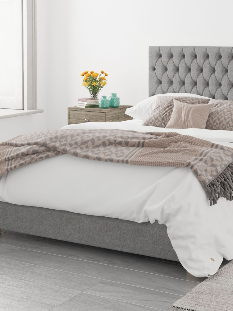 Aspire Furniture Grey Monroe End Lift Ottoman Storage Bed - Image 6 of 6