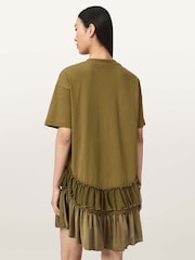 AllSaints Green Feyre Dress - Image 4 of 6