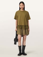 AllSaints Green Feyre Dress - Image 5 of 6