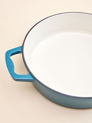 Judge Blue 28cm Enamelled Cast Iron Shallow Casserole - Image 3 of 6