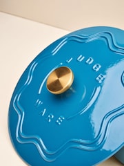 Judge Blue 28cm Enamelled Cast Iron Shallow Casserole - Image 4 of 6