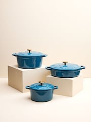 Judge Blue 28cm Enamelled Cast Iron Shallow Casserole - Image 5 of 6